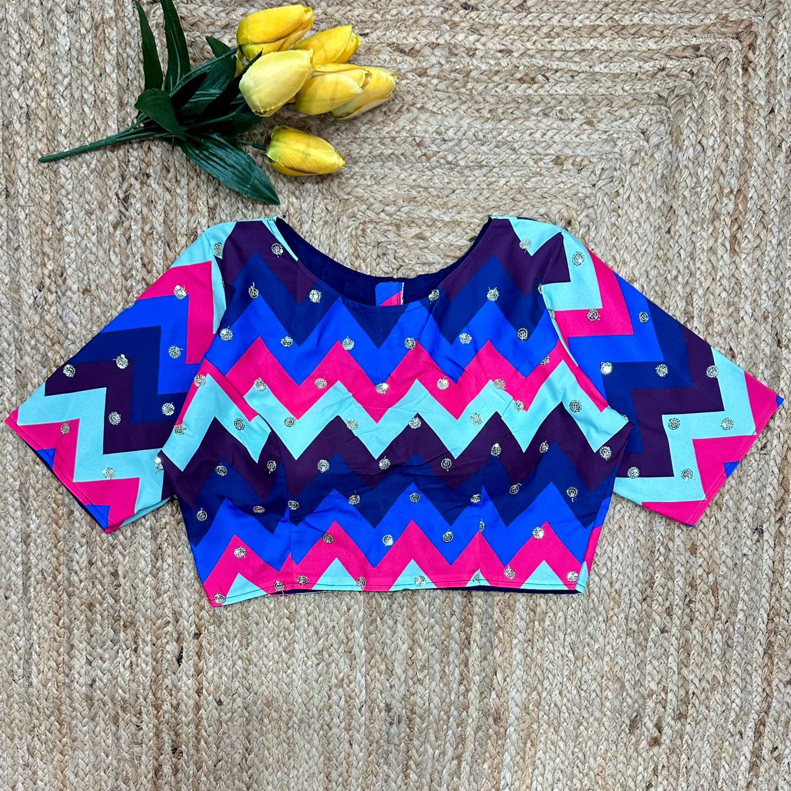 Vihu 1006 Digital Printed Blouse Catakog
